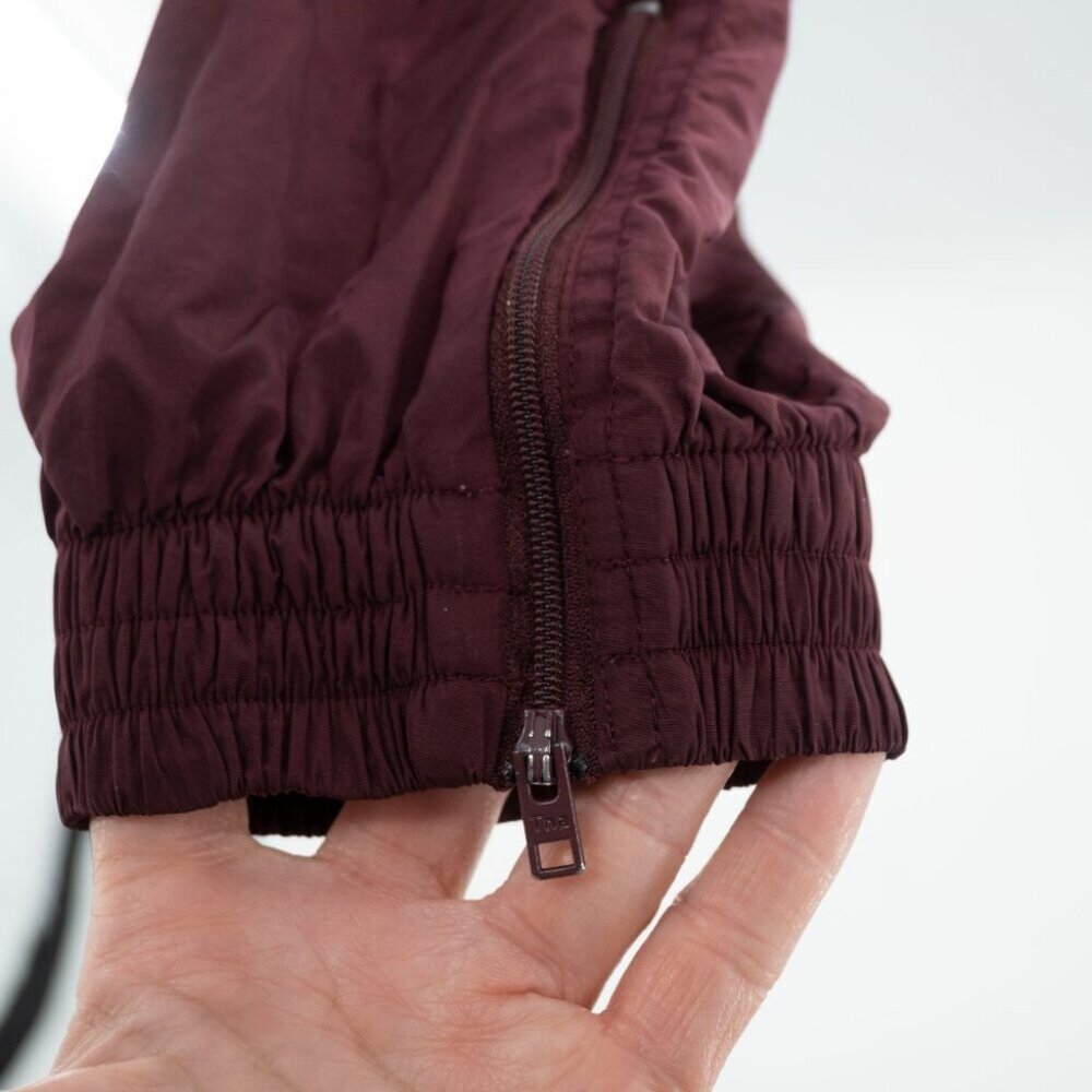 Aritzia TNA Dope Dyed Trackpant Burgundy Maroon | Medium - Picture 6 of 8